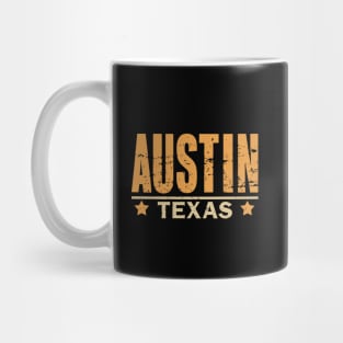 Austin Texas bold vintage Mug